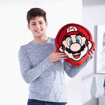Club Mocchi Mocchi - Super Mario - Mario Head 15" Mega Plush - The Card Vault