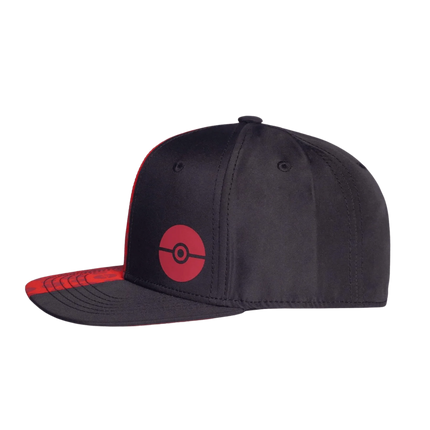 Difuzed - Pokemon - Black and Red Pokeball Snapback Cap - The Card Vault