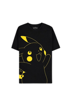 Difuzed - Pokemon - Pikachu Outline Short Sleeved T-Shirt - The Card Vault