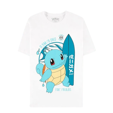 Difuzed - Pokemon - Squirtle Surf Short Sleeved T-Shirt - The Card Vault