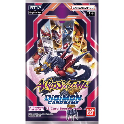 Digimon Card Game: Across Time (BT12) Display Case (12x Booster Boxes) - The Card Vault