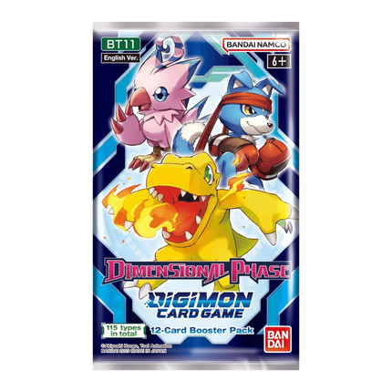 Digimon Card Game: Dimensional Phase (BT11) Booster Pack - The Card Vault