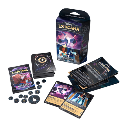 Disney - Lorcana TCG - Rise of the Floodborn - Starter Deck - Amethyst and Steel - The Card Vault