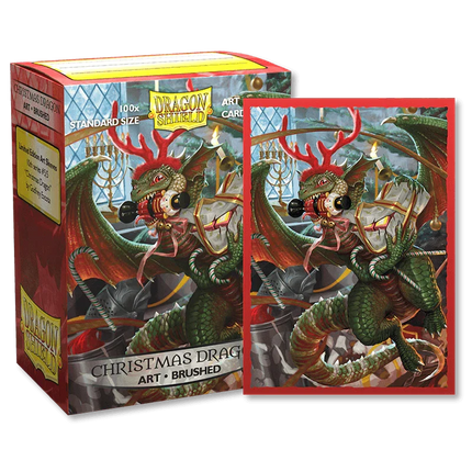 Dragon Shield - Christmas Dragon 2020 - Brushed Art Sleeves - Standard Size - 100pk (Limited Edition) - The Card Vault