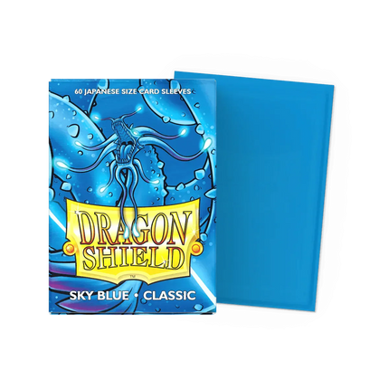 Dragon Shield - Classic Sleeves - Japanese Size - 60pk - Sky Blue - The Card Vault