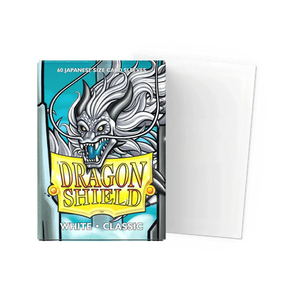 Dragon Shield - Classic Sleeves - Japanese Size - 60pk - White - The Card Vault