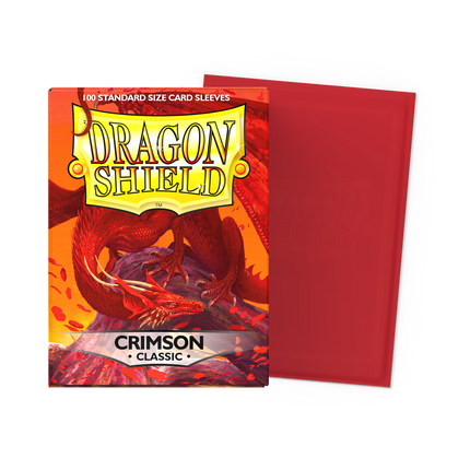 Dragon Shield - Classic Sleeves - Standard Size - 100pk - Crimson - product hero