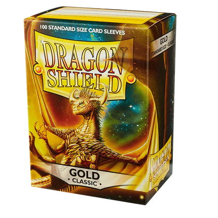 Dragon Shield - Classic Sleeves - Standard Size - 100pk - Gold - The Card Vault