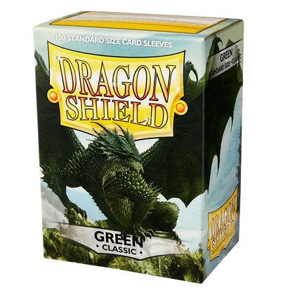 Dragon Shield - Classic Sleeves - Standard Size - 100pk - Green - The Card Vault