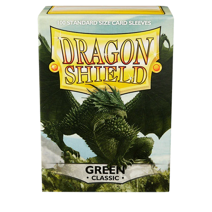 Dragon Shield - Classic Sleeves - Standard Size - 100pk - Green - The Card Vault
