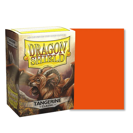 Dragon Shield - Classic Sleeves - Standard Size - 100pk - Tangerine - The Card Vault