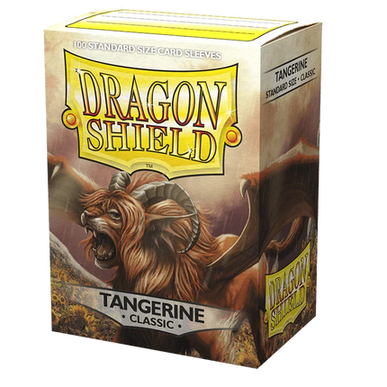 Dragon Shield - Classic Sleeves - Standard Size - 100pk - Tangerine - The Card Vault