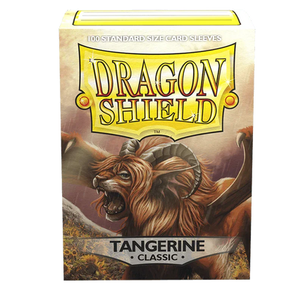 Dragon Shield - Classic Sleeves - Standard Size - 100pk - Tangerine - The Card Vault