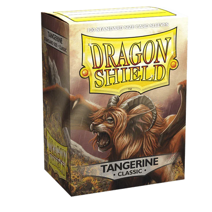 Dragon Shield - Classic Sleeves - Standard Size - 100pk - Tangerine - The Card Vault
