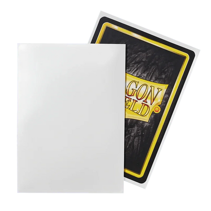 Dragon Shield - Classic Sleeves - Standard Size - 100pk - White - The Card Vault