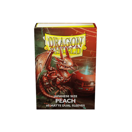 Dragon Shield - Dual Matte Sleeves - Japanese Size - 60pk - Peach - The Card Vault