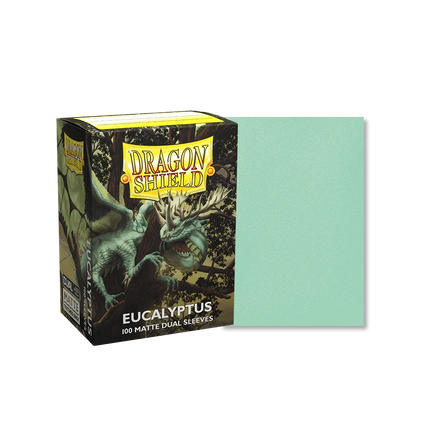 Dragon Shield - Dual Matte Sleeves - Standard Size - 100pk - Eucalyptus - The Card Vault