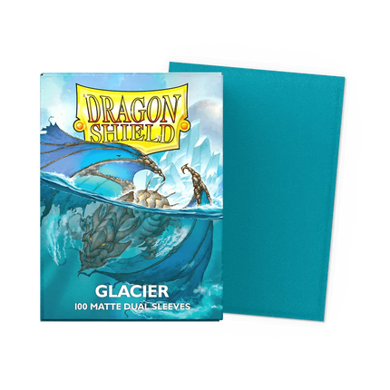 Dragon Shield - Dual Matte Sleeves - Standard Size - 100pk - Glacier Miniom - The Card Vault