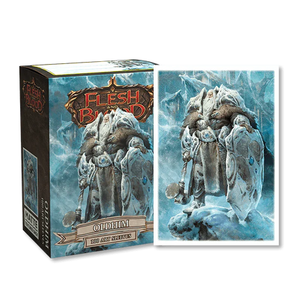 Dragon Shield - Flesh and Blood - Oldhim - Brushed Art Sleeves - Standard Size - 100pk - The Card Vault