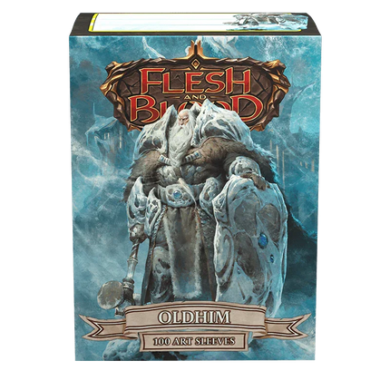 Dragon Shield - Flesh and Blood - Oldhim - Brushed Art Sleeves - Standard Size - 100pk - The Card Vault