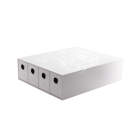 Dragon Shield - Fortress - 4-Card Drawers Horizontal - White - product hero