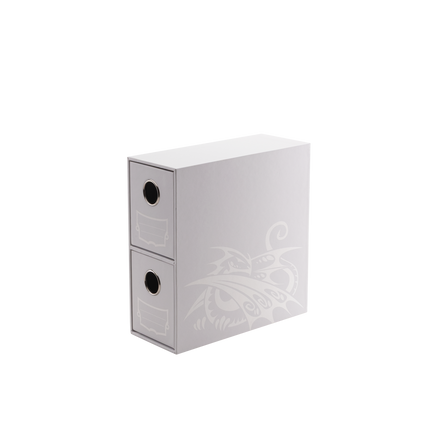 Dragon Shield - Fortress Card Drawers - Vertical 2-Drawer - White - product hero