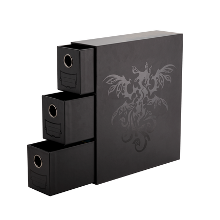 Dragon Shield - Fortress Card Drawers - Vertical 3-Drawer - Black - product detail