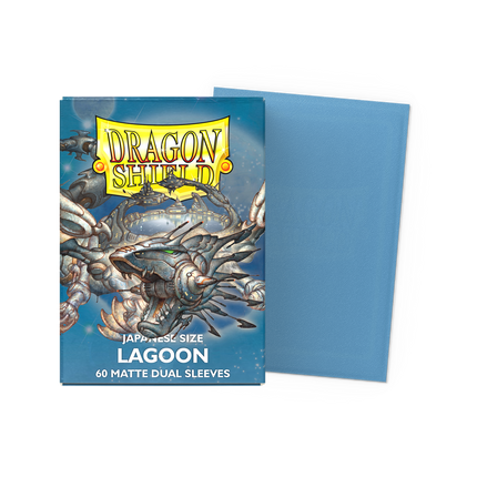 Dragon Shield - Matte Dual Sleeves - Japanese Size - 60pk - Lagoon - product hero