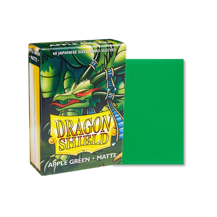 Dragon Shield - Matte Sleeves - Japanese Size - 60pk - Apple Green - The Card Vault