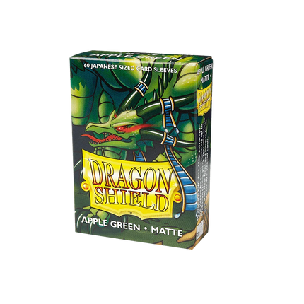 Dragon Shield - Matte Sleeves - Japanese Size - 60pk - Apple Green - The Card Vault