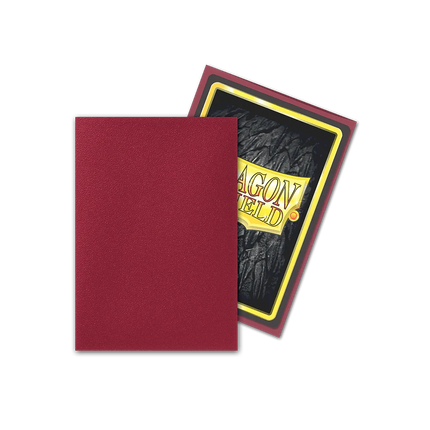 Dragon Shield - Matte Sleeves - Japanese Size - 60pk - Blood Red - The Card Vault