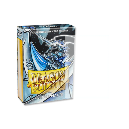 Dragon Shield - Matte Sleeves - Japanese Size - 60pk - Clear - The Card Vault