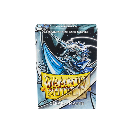 Dragon Shield - Matte Sleeves - Japanese Size - 60pk - Clear - The Card Vault