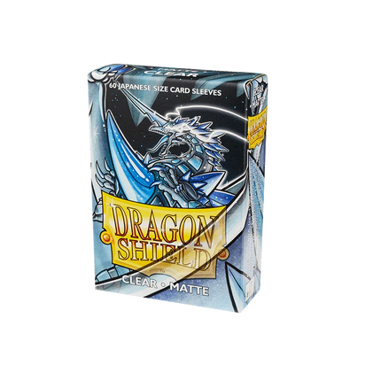 Dragon Shield - Matte Sleeves - Japanese Size - 60pk - Clear - The Card Vault