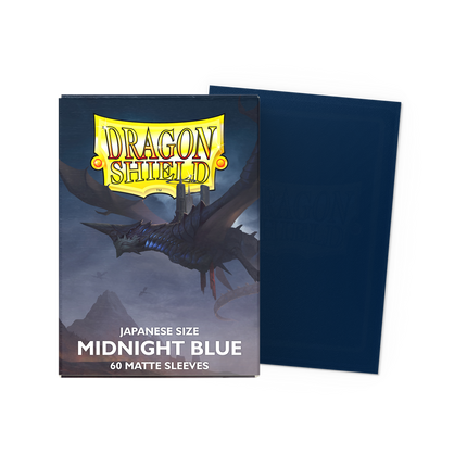 Dragon Shield - Matte Sleeves - Japanese Size - 60pk - Midnight Blue - product hero