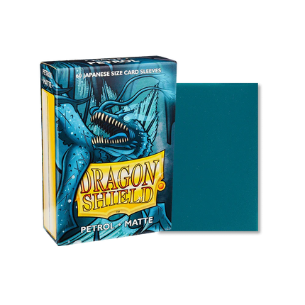 Dragon Shield - Matte Sleeves - Japanese Size - 60pk - Petrol - The Card Vault