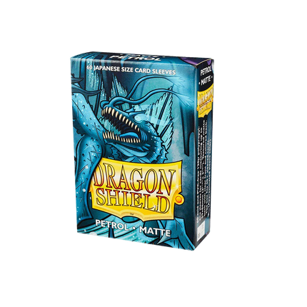 Dragon Shield - Matte Sleeves - Japanese Size - 60pk - Petrol - The Card Vault