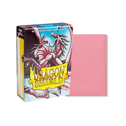 Dragon Shield - Matte Sleeves - Japanese Size - 60pk - Pink - The Card Vault