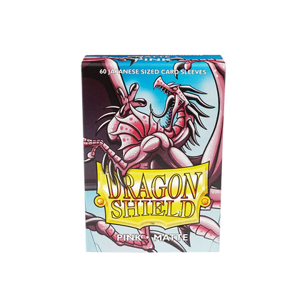 Dragon Shield - Matte Sleeves - Japanese Size - 60pk - Pink - The Card Vault