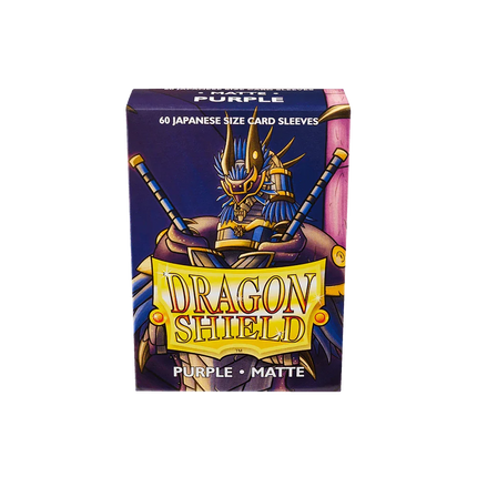 Dragon Shield - Matte Sleeves - Japanese Size - 60pk - Purple - The Card Vault