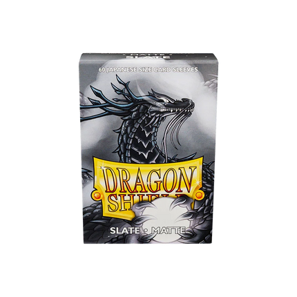 Dragon Shield - Matte Sleeves - Japanese Size - 60pk - Slate - The Card Vault
