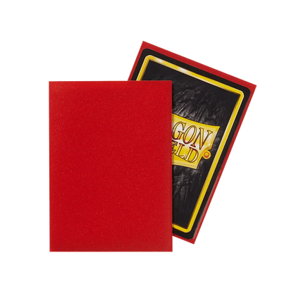 Dragon Shield - Matte Sleeves - Standard Size - 100pk - Crimson - The Card Vault