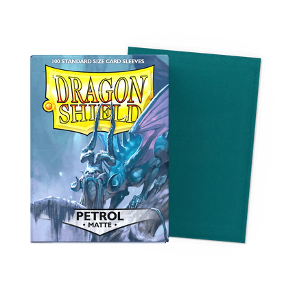 Dragon Shield - Matte Sleeves - Standard Size - 100pk - Petrol - The Card Vault