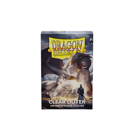 Dragon Shield - Outer Sleeves - Standard Size - 100pk - Clear (Matte) - The Card Vault