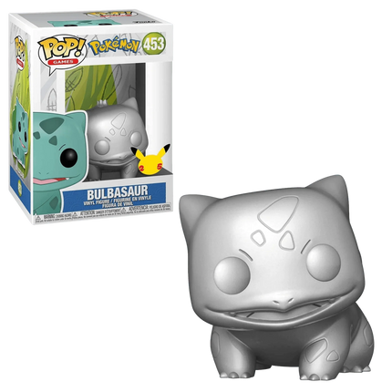 Funko Pop! Vinyl - Pokemon (Silver 25th Anniversary Special Edition) - Bulbasaur - #454 - The Card Vault