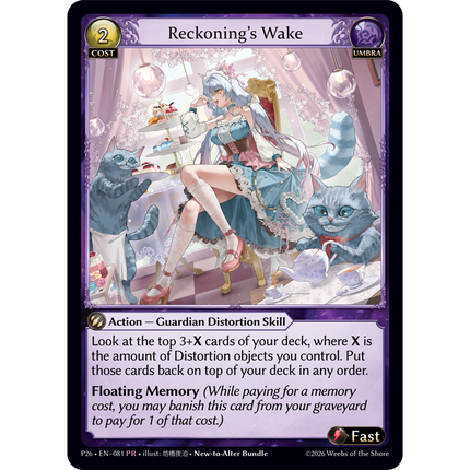 Reckoning's Wake foil promo included in the Distorted Reflections New-To-Alter Bundle