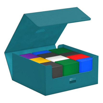 Ultimate Guard - Treasurehive XenoSkin - 90+ Magnetic Card Case - Monocolor Petrol