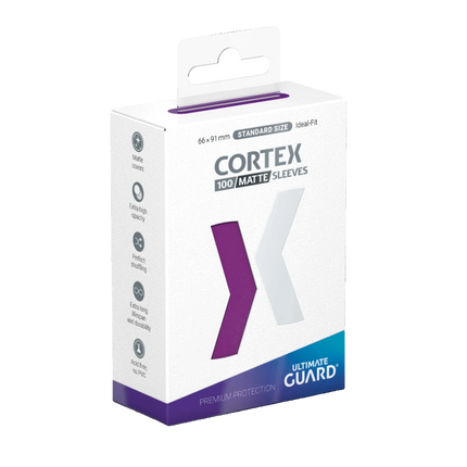 Ultimate Guard - Cortex Sleeves - Standard Size - Ideal-Fit - Matte Purple - 100pk