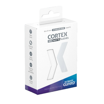 Ultimate Guard - Cortex Sleeves - Standard Size - Ideal-Fit - Matte White - 100pk