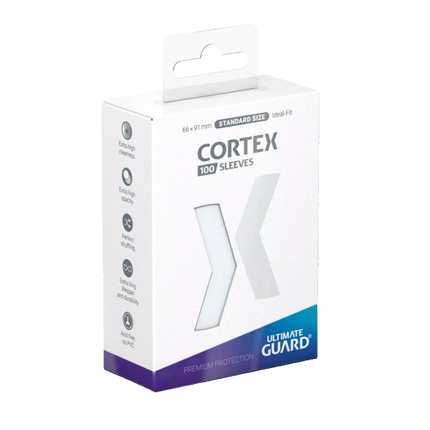 Ultimate Guard - Cortex Sleeves - Standard Size - Ideal-Fit - Transparent - 100pk
